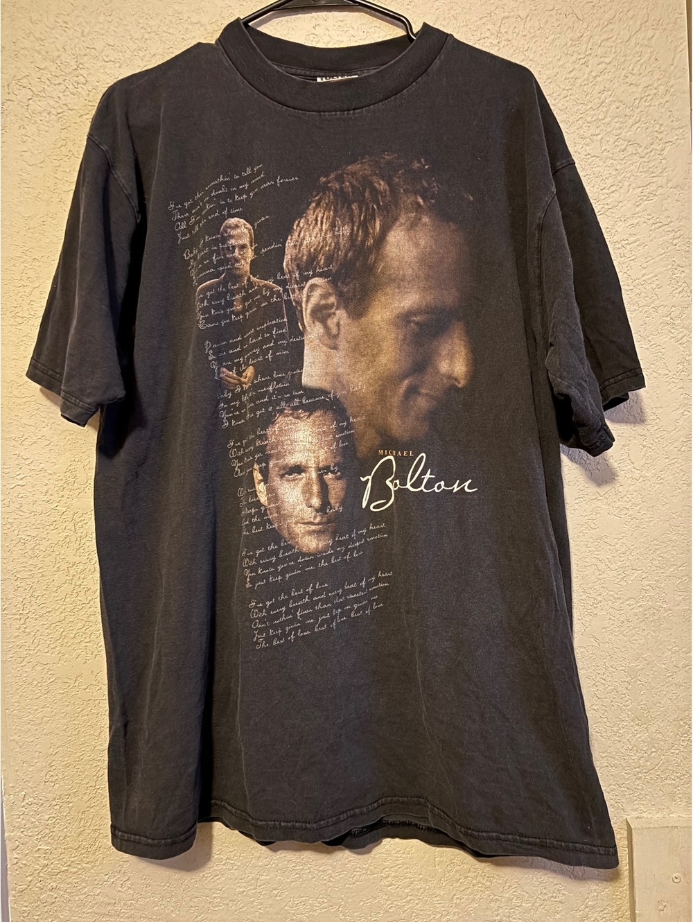 Michael Bolton 1998 Tour Vintage Black Graphic T-Shirt XL